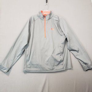 Under Armour Storm Coldgear Infrared Elements Mens XL Half Zip Pullover Gray